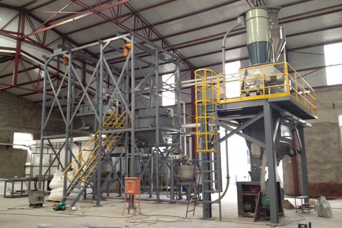 Dry mortar production line